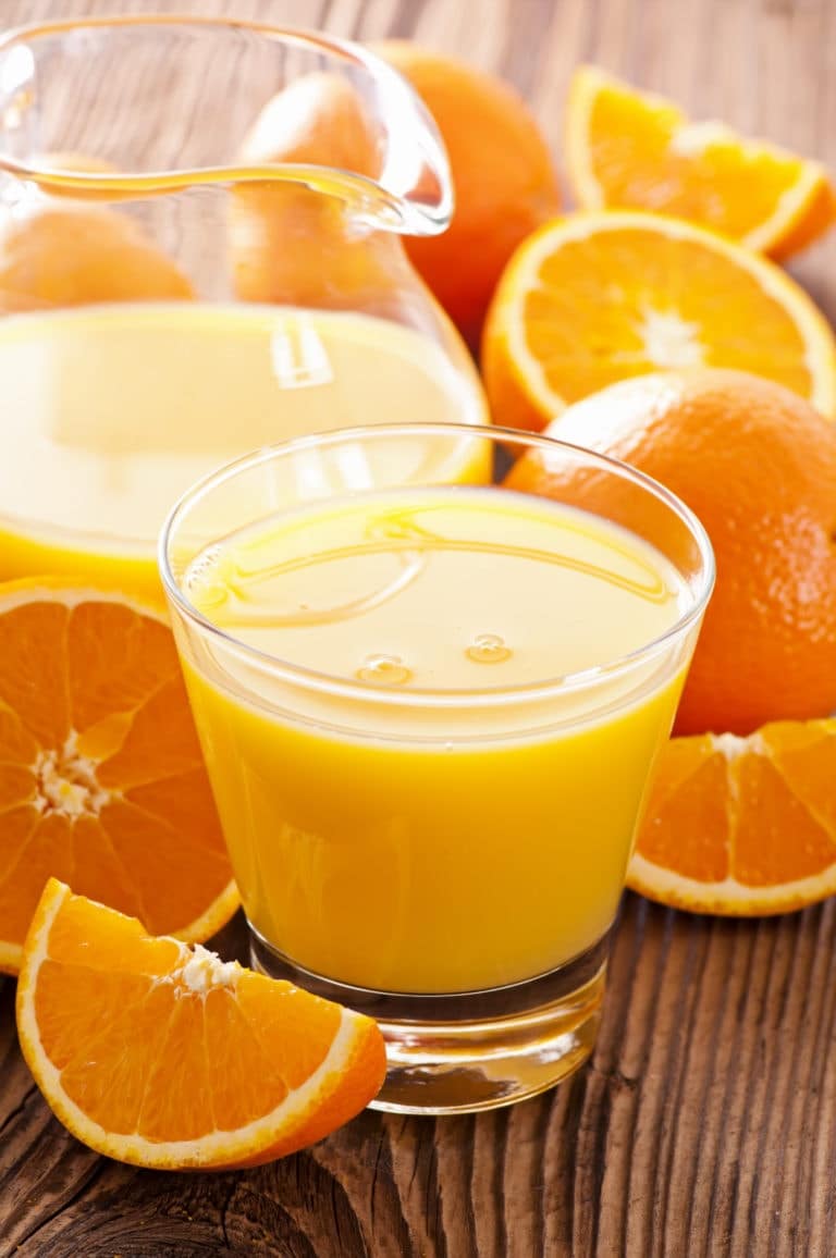 verre de jus d'orange pour faire le plein de vitamine C