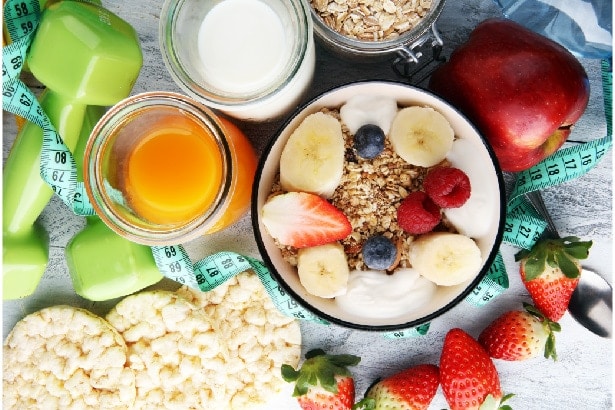 jus de fruit au petit déjeuner