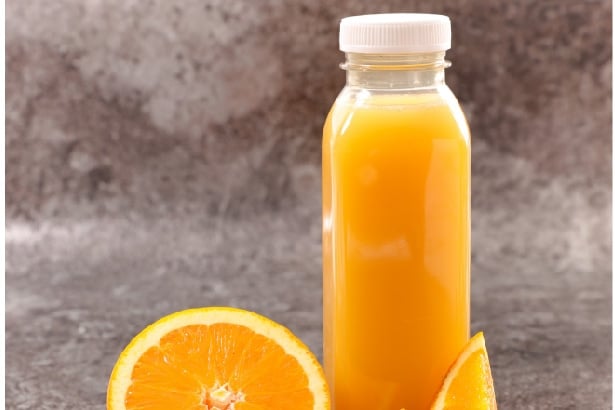 jus d'orange en bouteille